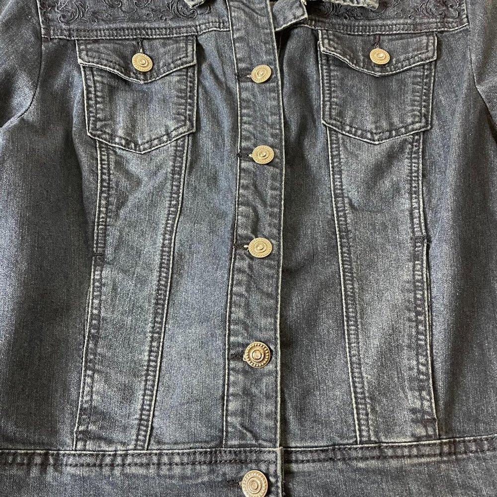 NWOT Baccini denim Jacket Petite XL - Picture 9 of 12